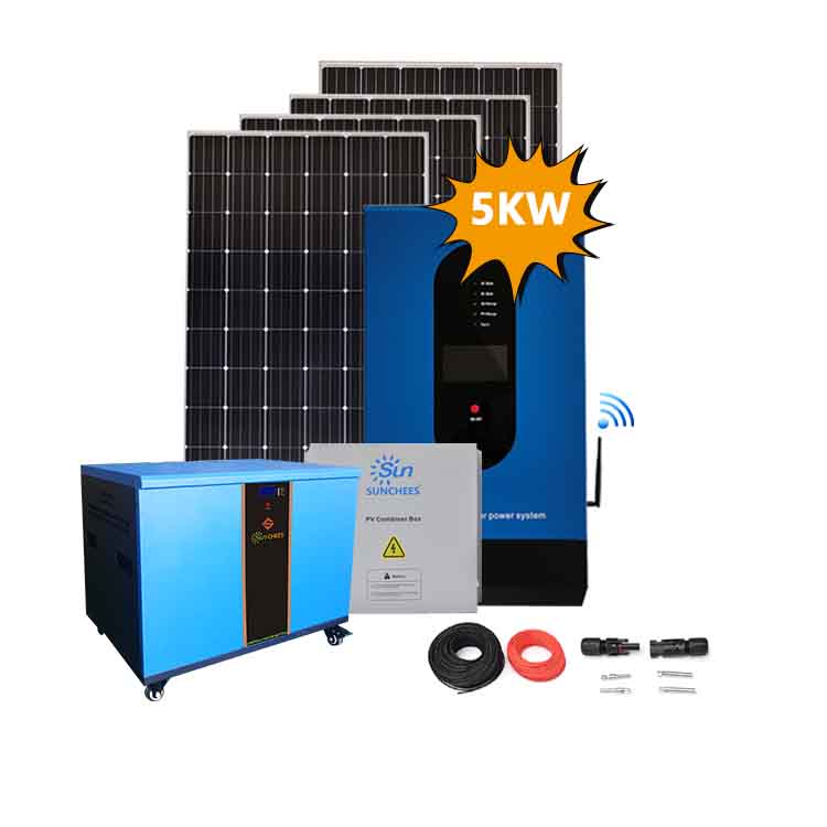 5Kw Off Grid Solar Roof Mounting System Complete Kit