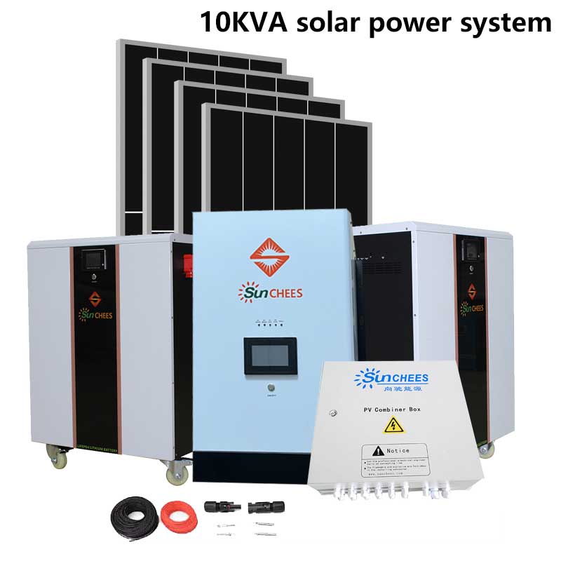 10 Kva Solar Inverter Hybrid 48V Lithium Battery Backup