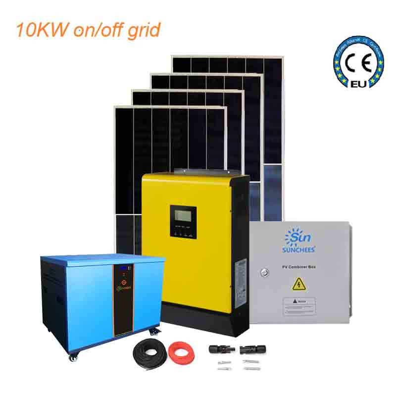 Sunchees 10kw Hybrid On/Off Grid Solar System Packages