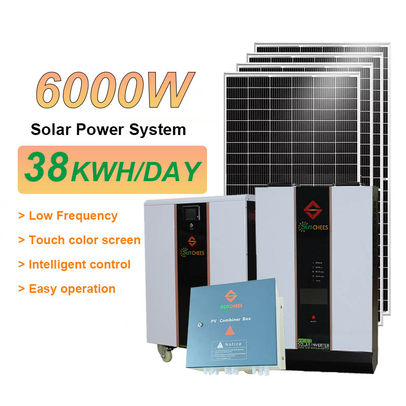 6Kw Complete Hybrid Solar Energy Storage Power Systems For Home